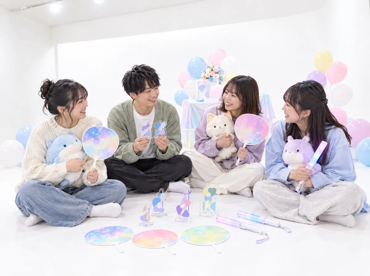 仲間との推し会のイメージ